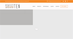 Desktop Screenshot of perfecttenconstruction.com